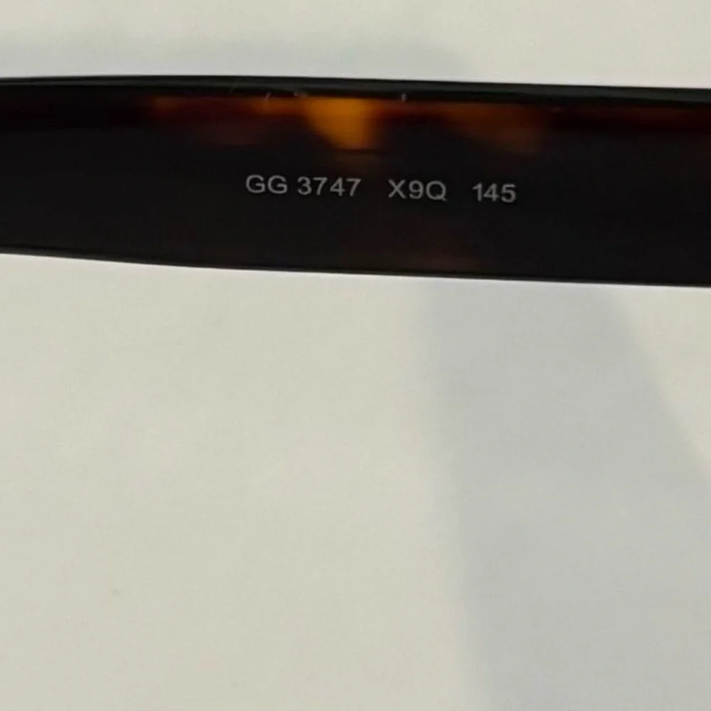 Gucci GG 3747 X9Q Unisex Tortoise Clubmaster Sunglasses Brown Lens Made In Italy